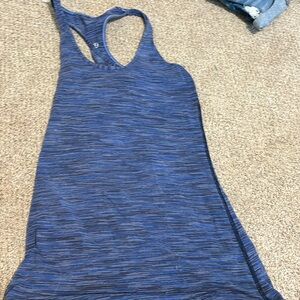 blue/purple lulu tank top